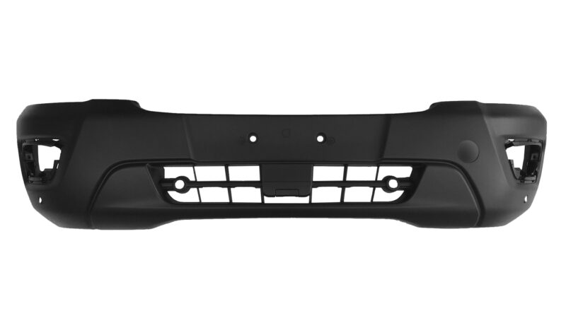 Paraurti Anteriore Nero Con Parkassist (2 Portasensori) Con Tappo Gancio Traino
