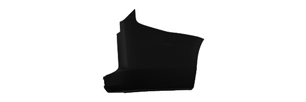 Cantonale Posteriore Destro Nero Porta Battente Con Kit Staffa Passaruota Nera