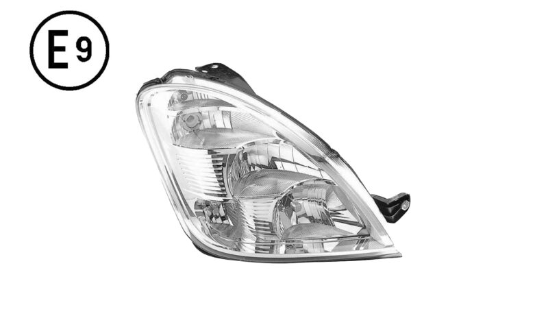 Faro Destro Elettrico Con Motore (H1-H7-H7-Py21W-W5W) Omologato E9