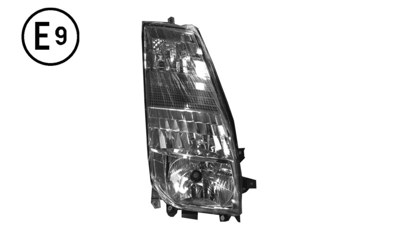 Faro Destro Elettrico (H4-Lhd) Omologato E9