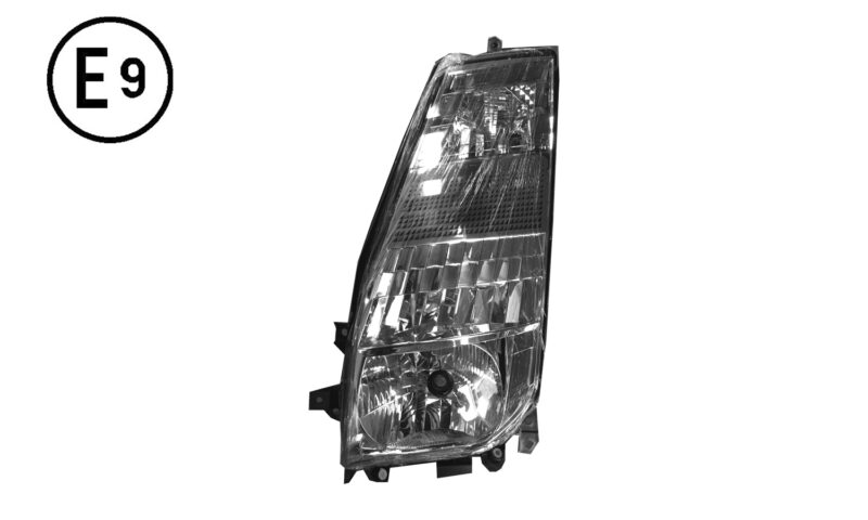 Faro Sinistro Elettrico (H4-Lhd) Omologato E9