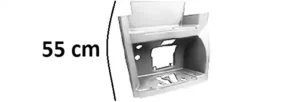 Pedana Sinistra Cabina Larga Bassa Smalto Bianco Db9147