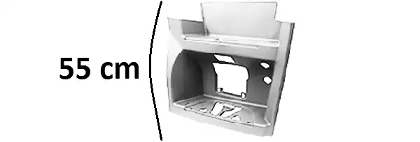 Pedana Destra Cabina Larga Bassa Smalto Bianco Db9147