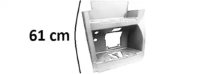 Pedana Sinistra Cabina Larga Alta Smalto Bianco Db9147
