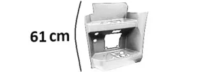 Pedana Sinistra Cabina Stretta Alta Smalto Bianco Db9147