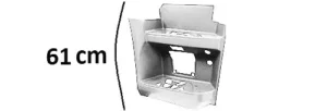 Pedana Destra Cabina Stretta Alta Smalto Bianco Db9147