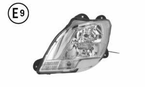 FARO SINISTRO MANUALE SENZA LAMPADINA (H7-H1-PY21W-LED) OMOLOGATO E9
