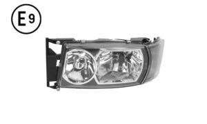 FARO SINISTRO MANUALE XENO LUCE LED BASE NERA SENZA LAMPADINA (H4-LED) OMOLOGATO E9
