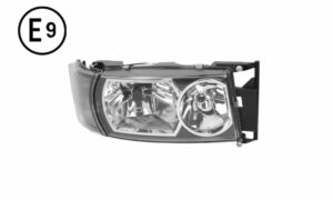 FARO DESTRO MANUALE XENO LUCE LED BASE NERA SENZA LAMPADINA (H4-LED) OMOLOGATO E9