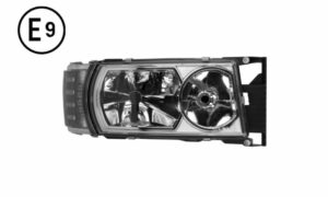 FARO DESTRO MANUALE XENO CON LUCE DIURNA SENZA LAMPADINA (LED-H7) OMOLOGATO E9
