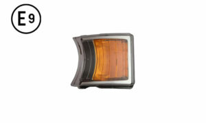 INDICATORE DI DIREZIONE DESTRO-SINISTRO CON LUCE DIURNA LED BASE ARGENTO SENZA LAMPADINA (H21W-LED) OMOLOGATO E9