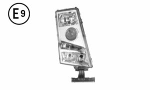 FARO DESTRO MANUALE CONNETTORE ROTONDO SENZA LAMPADINA (H7-PY21W-W5W) OMOLOGATO E9