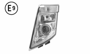 FARO SINISTRO MANUALE BASE CROMATA SENZA LAMPADINA (H7-PY21W-LED) OMOLOGATO E9