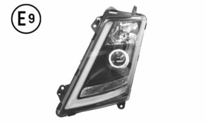 FARO SINISTRO MANUALE XENO BASE NERA SENZA LAMPADINA (D1S-H1-LED) OMOLOGATO E9