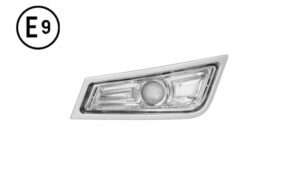FARO FENDINEBBIA SINISTRO BASE CROMATA SENZA LAMPADINA (H3) OMOLOGATO E9