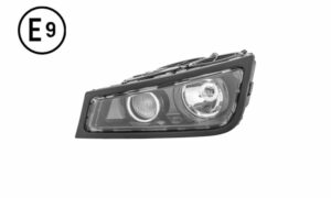FARO FENDINEBBIA SINISTRO BASE NERA CON LUCE PROFONDITA SENZA LAMPADINA (H3-H3) OMOLOGATO E9