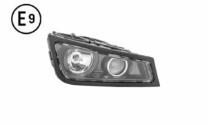 FARO FENDINEBBIA DESTRO BASE NERA CON LUCE PROFONDITA SENZA LAMPADINA (H3-H3) OMOLOGATO E9