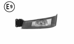 FARO FENDINEBBIA SINISTRO BASE NERA CORNICE NERA SENZA LAMPADINA (H7) OMOLOGATO E9.