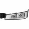 FARO FENDINEBBIA SINISTRO BASE CROMATA CORNICE NERA CON LUCE SUPPLEMENTARE SENZA LAMPADINA (H7-H1) OMOLOGATO E9.