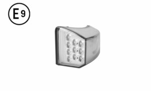 INDICATORE DI DIREZIONE SINISTRO LED BASE CROMATA SENZA LAMPADINA (LED) OMOLOGATO E9