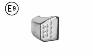 INDICATORE DI DIREZIONE DESTRO LED BASE CROMATA SENZA LAMPADINA (LED) OMOLOGATO E9