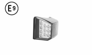 INDICATORE DI DIREZIONE SINISTRO LED BASE NERA SENZA LAMPADINA (LED) OMOLOGATO E9