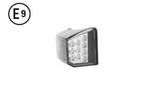 INDICATORE DI DIREZIONE DESTRO LED BASE NERA SENZA LAMPADINA (LED) OMOLOGATO E9