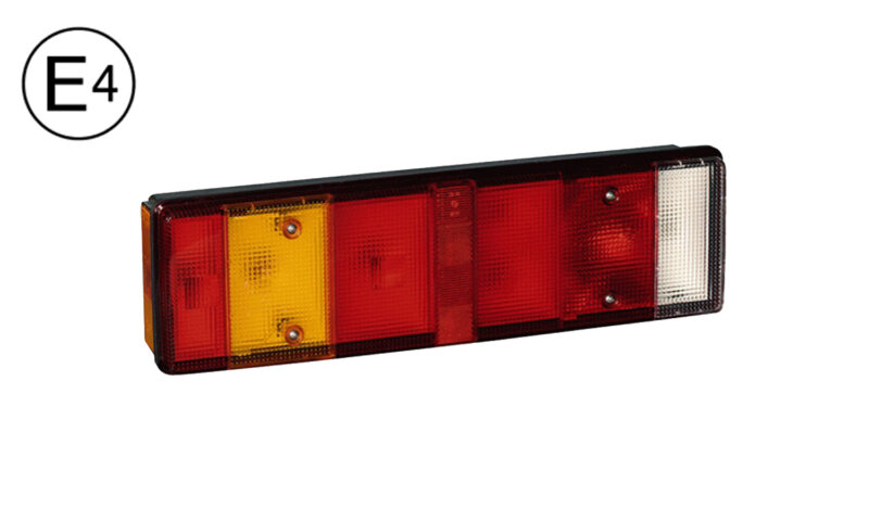 Fanale Post Sinistro Con Luce Di Posizione Laterale E Luce Targa