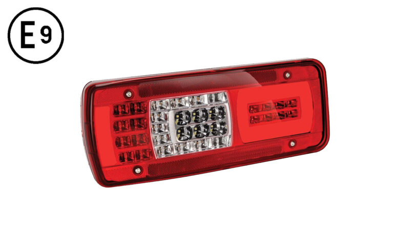 Fanale Post Sinistro Con Connettore Posteriore E Luce Targa