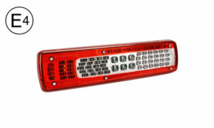 Fanale Post Sinistro Con Connettore Laterale E Luce Targa