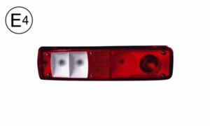 Fanale Post Sinistro Con Connettore Laterale E Luce Targa