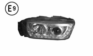 FARO SINISTRO CON LUCE DIURNA MANUALE (LED-H7-D1S-TIPO A) OMOLOGATO E9