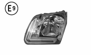 FARO SINISTRO MANUALE-ELETTRICO (LED-H4-LHD) OMOLOGATO E9