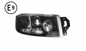 FARO DESTRO MANUALE NERO (H7-H15-PY21W-W5W-TIPO HE) OMOLOGATO E9.