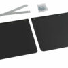 Coppia paraspruzzi camion in PVC nero - 40x30 cm