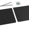 Coppia paraspruzzi camion in PVC nero - 53x37 cm