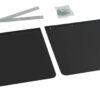 Coppia paraspruzzi camion in PVC nero - 62x40 cm