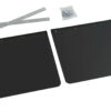 Coppia paraspruzzi neri personalizzati - 62x40 cm - Stampa 2 colori