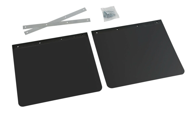 Coppia paraspruzzi neri personalizzati - 62x40 cm - Stampa 3 colori
