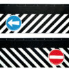 Coppia paraspruzzi camion in pvc con segnali - 240x37 cm