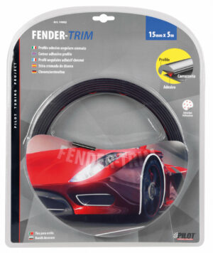 Fender-Trim, profilo adesivo angolare cromato - 5 m - 15 mm - immagine 4