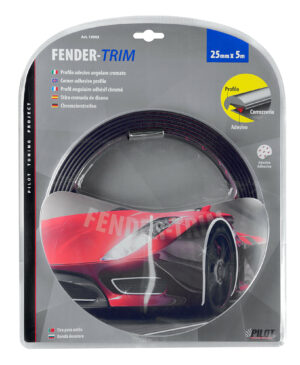 Fender-Trim, profilo adesivo angolare cromato - 5 m - 25 mm - immagine 2