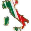 Sticky 3D - Stivale tricolore Italia, 1 pz - 35x66 mm
