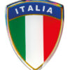 Sticky 3D - Scudetto tricolore Italia, 1 pz - 35x45 mm