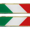 Sticky 3D - Tricolore Italia corto diagonale, 2 pz - 88x16 mm