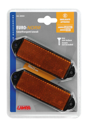 Catarifrangenti rettangolari - 90x35 mm - Arancio - immagine 3