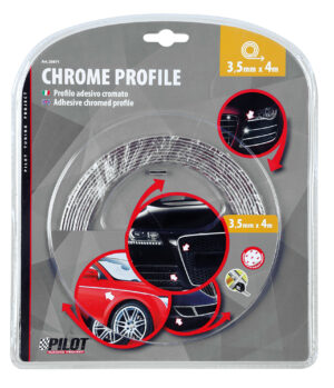 Profilo adesivo cromato - 4 m - 3,5 mm - immagine 4