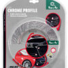 Profilo adesivo cromato - 4 m - 9 mm