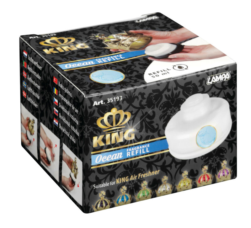 King, deodorante per ambiente, ricarica 50 ml - Oceano - immagine 3