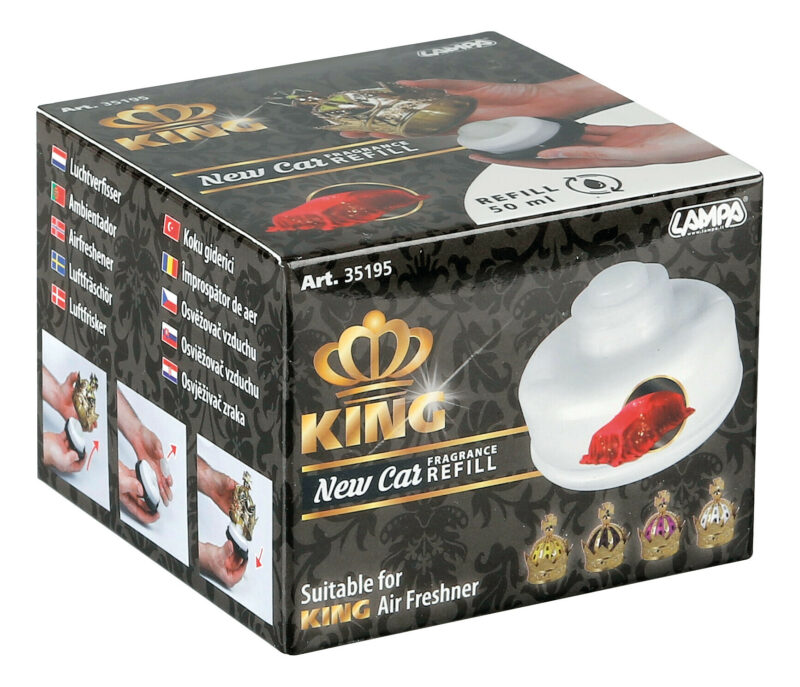 King, deodorante per ambiente, ricarica 50 ml - Auto Nuova - immagine 3